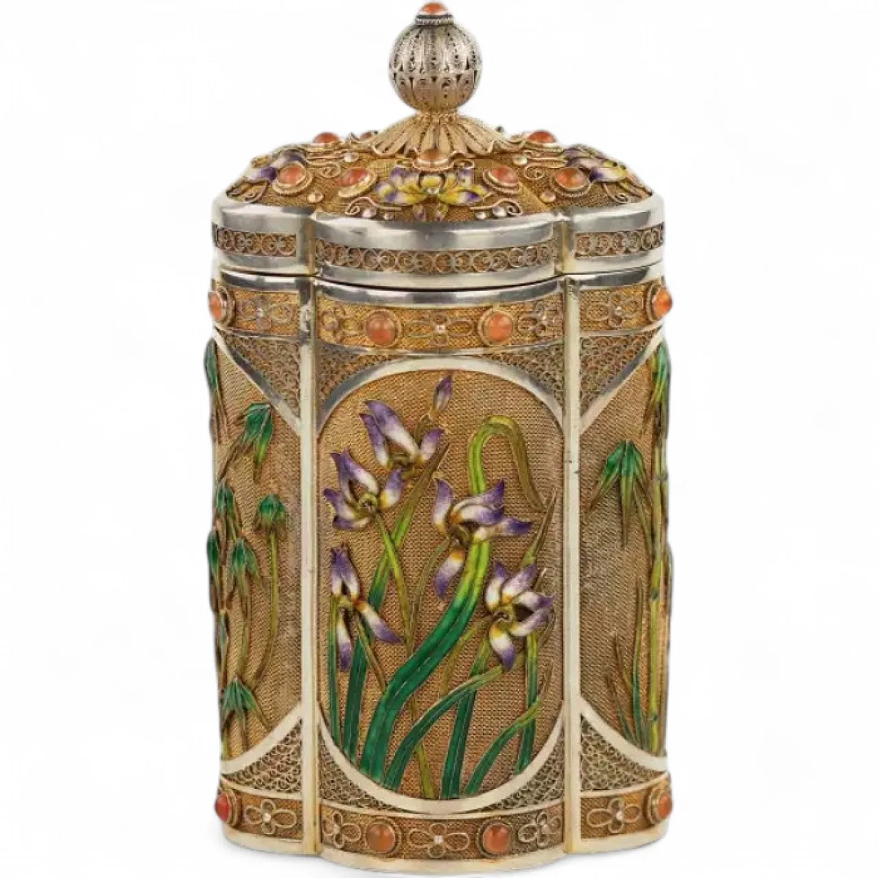 Scatola da tè in argento, '900 9