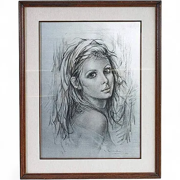 Giuseppe Tarantino, Untitled, lithograph on plate, framed, 1970s