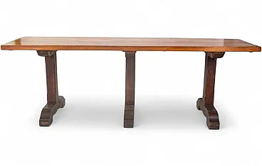 Walnut refectory table, early 20th century