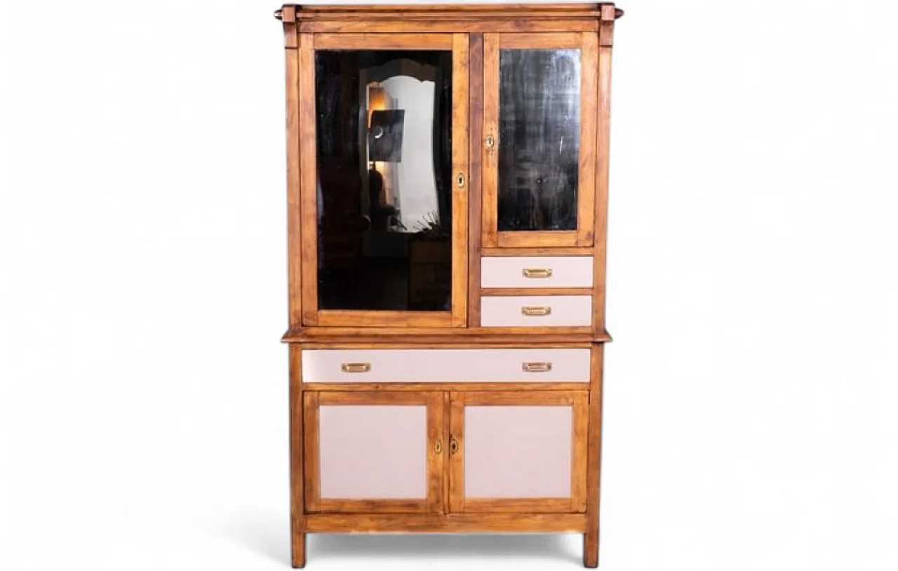 Sideboard in wood with marron glacé finish, 1970s 11