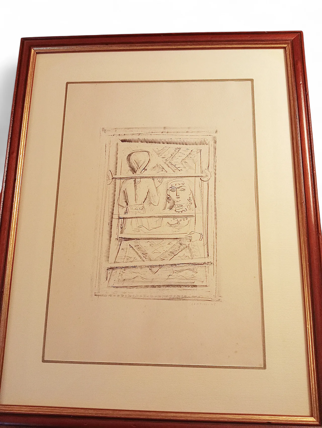 Massimo Campigli - The Tax Collector III - Rare Lithograph Suite 1945 15