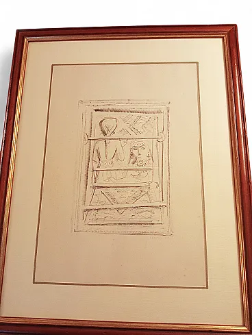Massimo Campigli - The Tax Collector III - Rare Lithograph Suite 1945