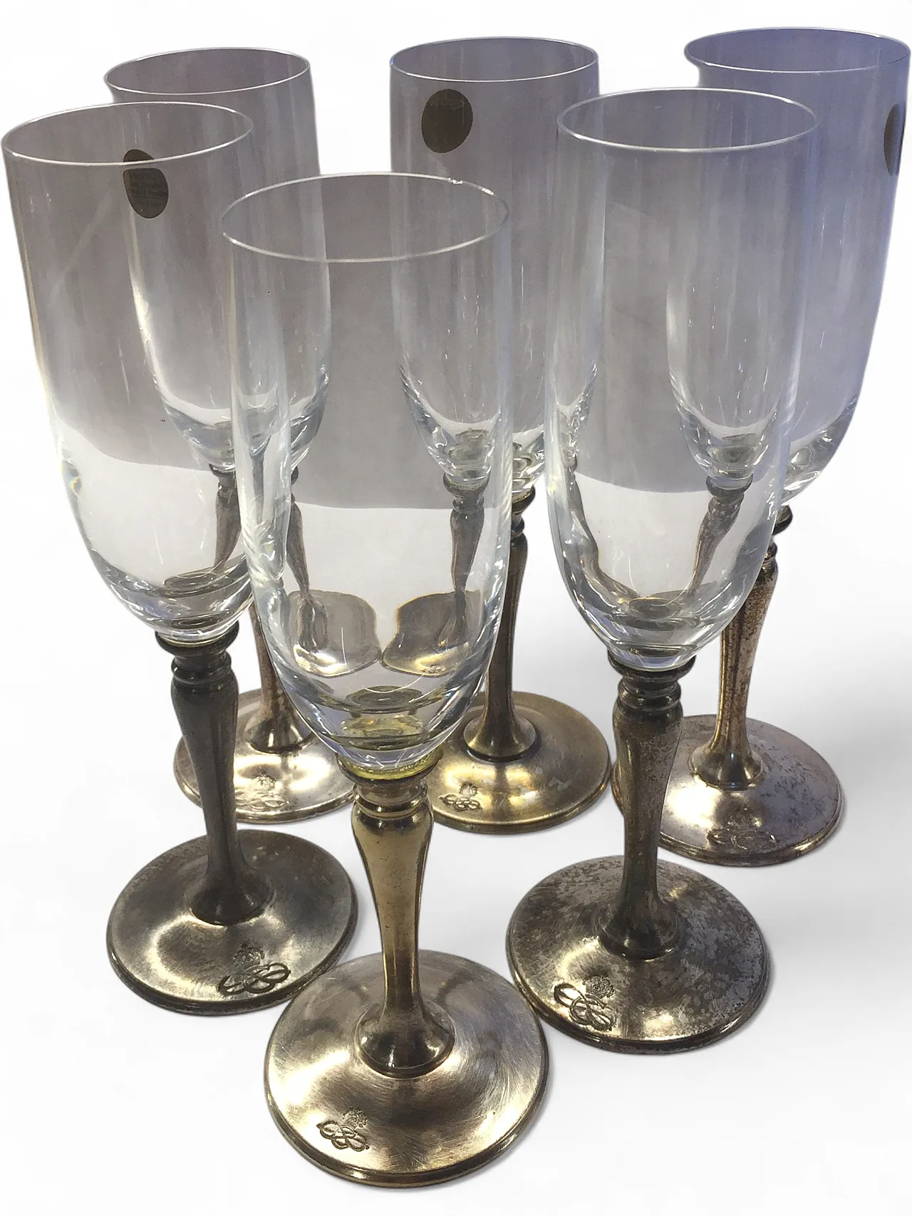 Crystal Champagne Glasses Kingdom of Italy, early 20th Century 15