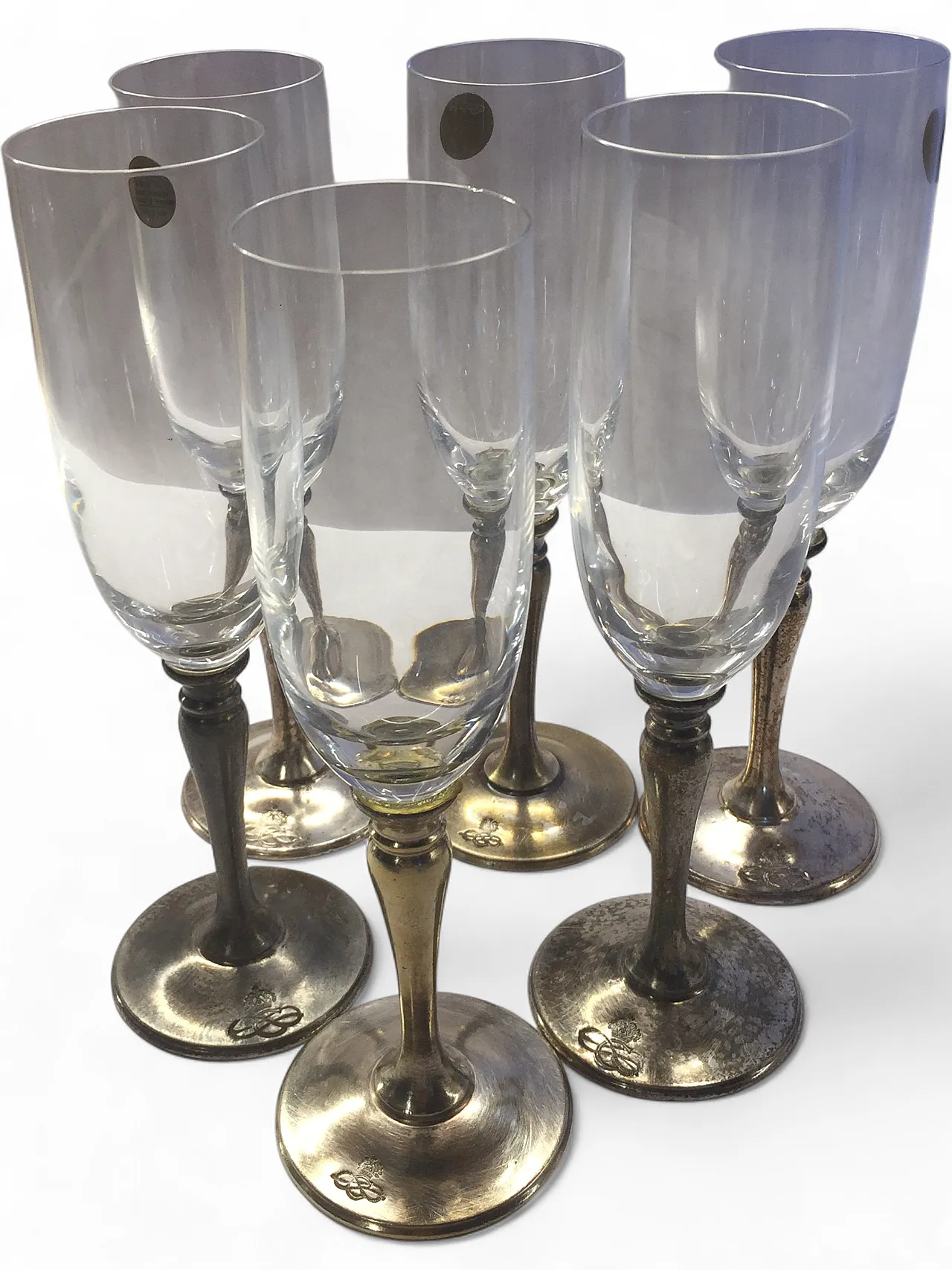 Crystal Champagne Glasses Kingdom of Italy, early 20th Century 16