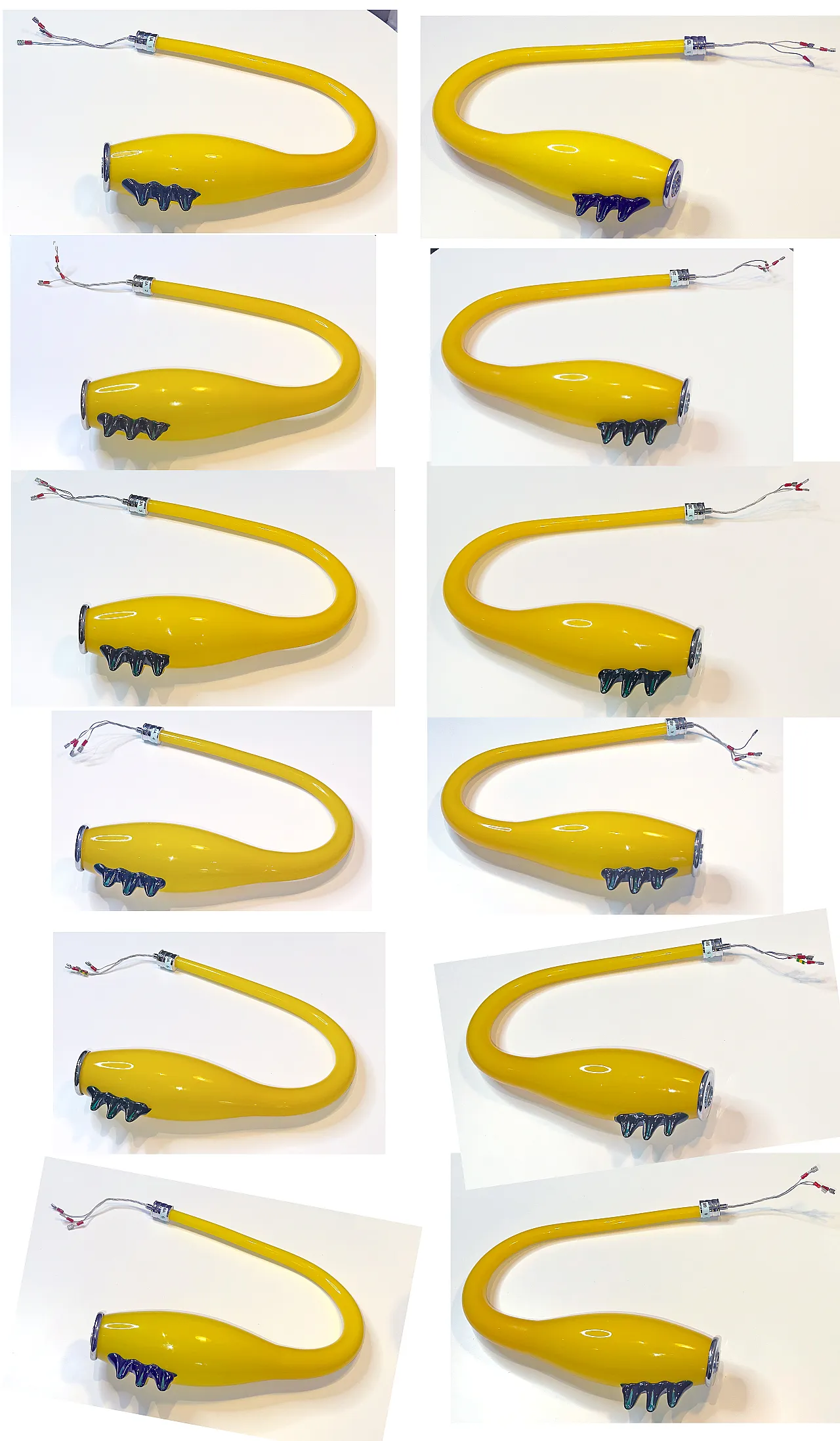 Post Modern chandelier by Massimo Giacon for VeArt Scilla, 1990s 9