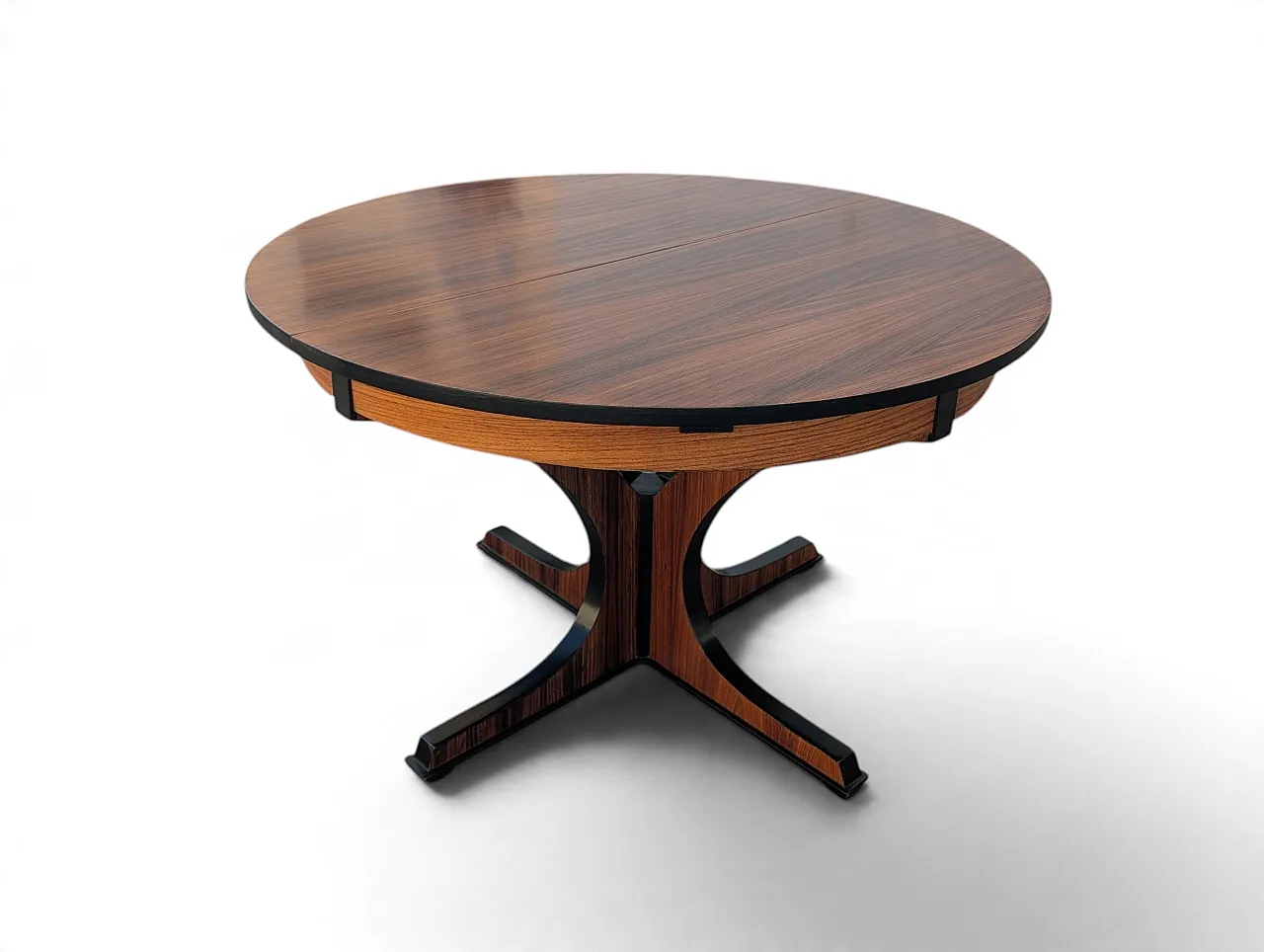 Extendable wooden dining table, Italy, 1960s 2
