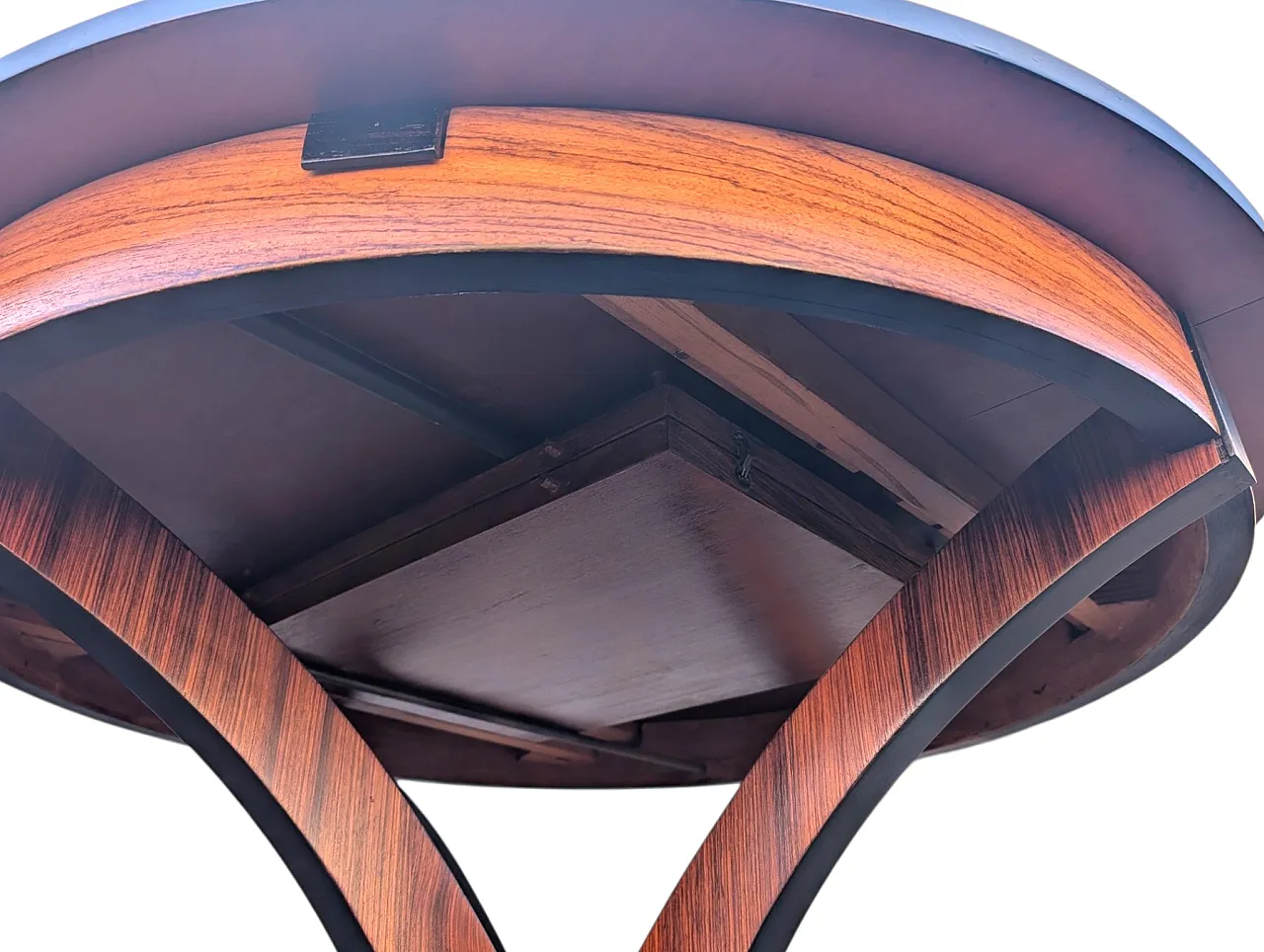 Extendable wooden dining table, Italy, 1960s 5