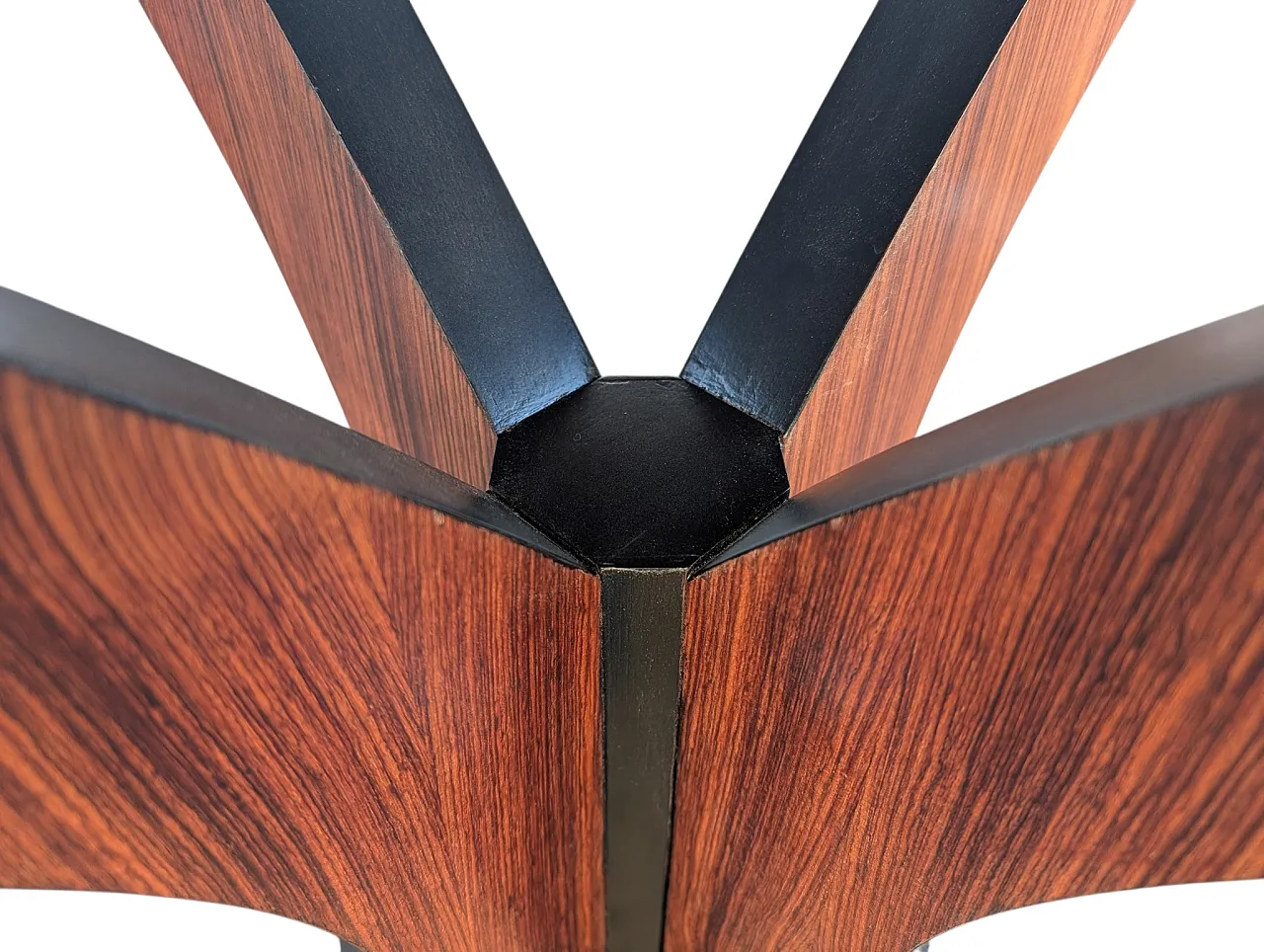 Extendable wooden dining table, Italy, 1960s 6