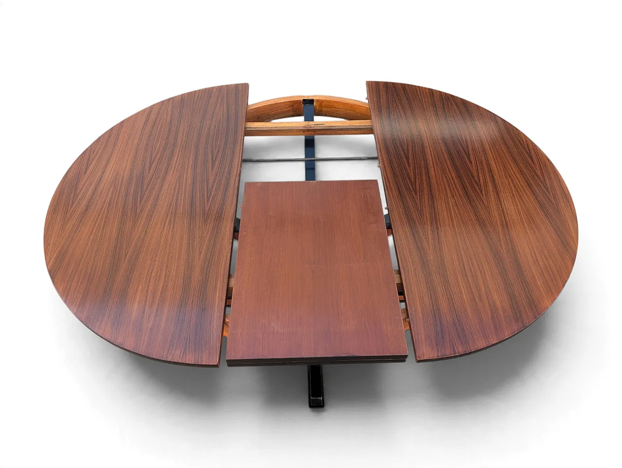 Extendable wooden dining table, Italy, 1960s 10