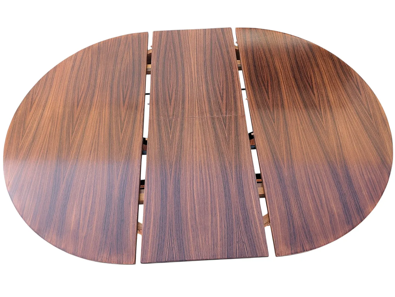 Extendable wooden dining table, Italy, 1960s 11