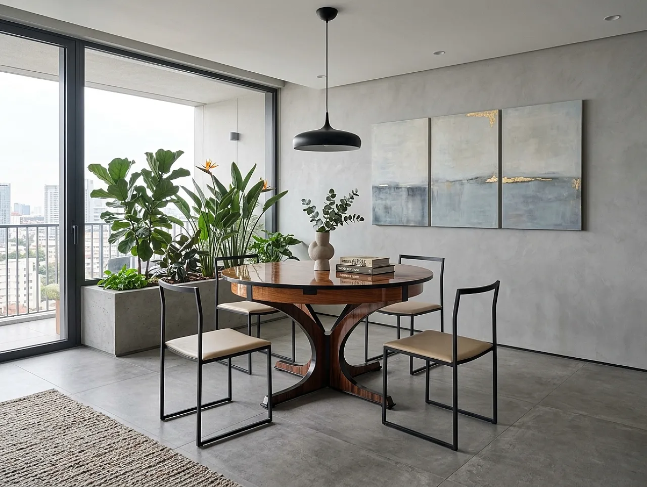 Extendable wooden dining table, Italy, 1960s 14