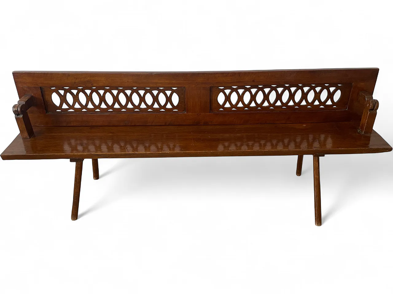 Bench with armrests, 19th century 19