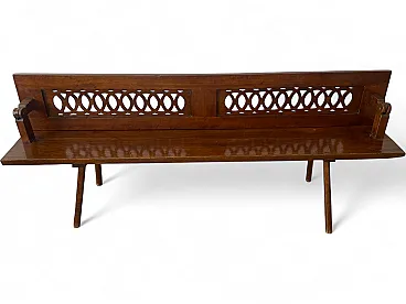 Bench with armrests, 19th century