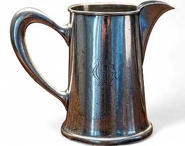 Antique silver-plated milk jug