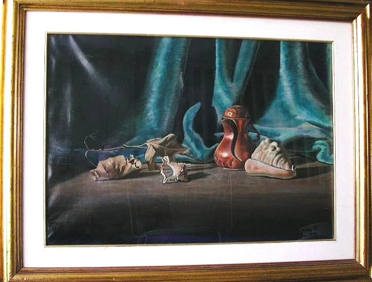 Oil on Canvas Painting "Still Life" G. Sola - 1973 - 50x70 cm 4