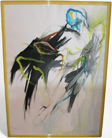 Elisabetta Renosto The Eagle Man - Watercolor 70x100 cm