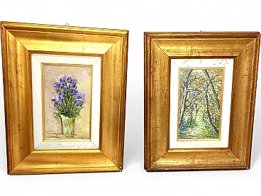 Pair of Oil Paintings on Canvas by ALFREDO GALIMBERTI (1975)