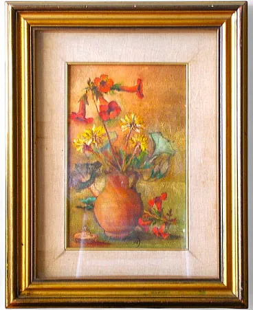 Oil Painting by Giovanni Salvestrin - Still Life - Exhibition Treviso 1971