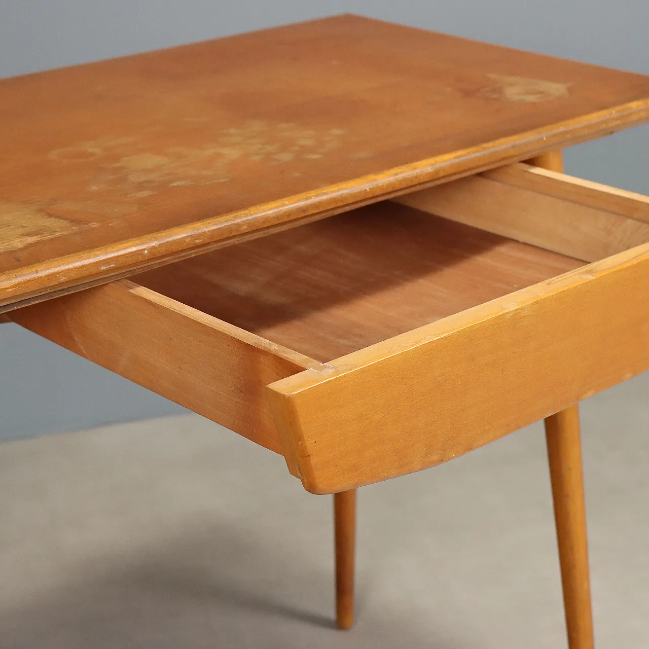Beech wood desk, 1950s 4