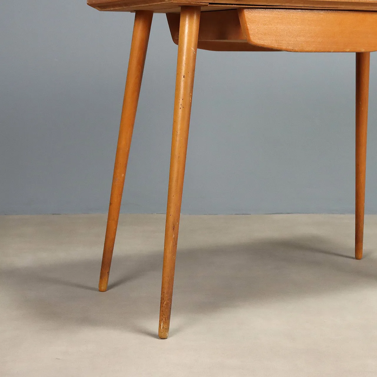Beech wood desk, 1950s 7