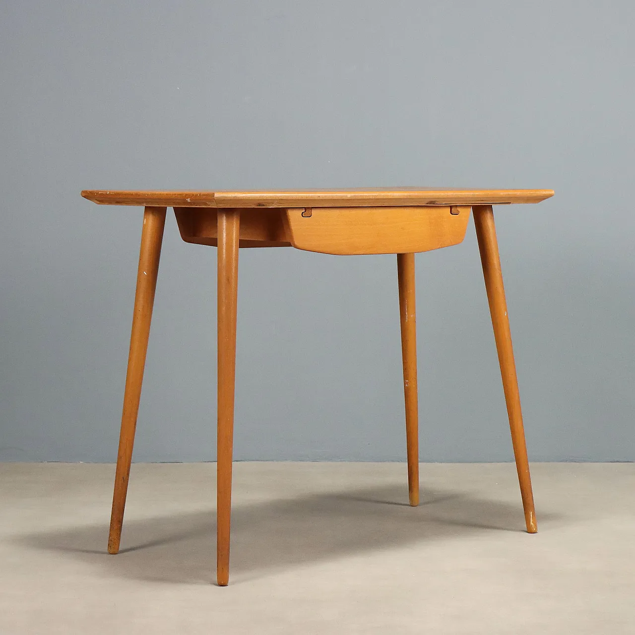Beech wood desk, 1950s 9