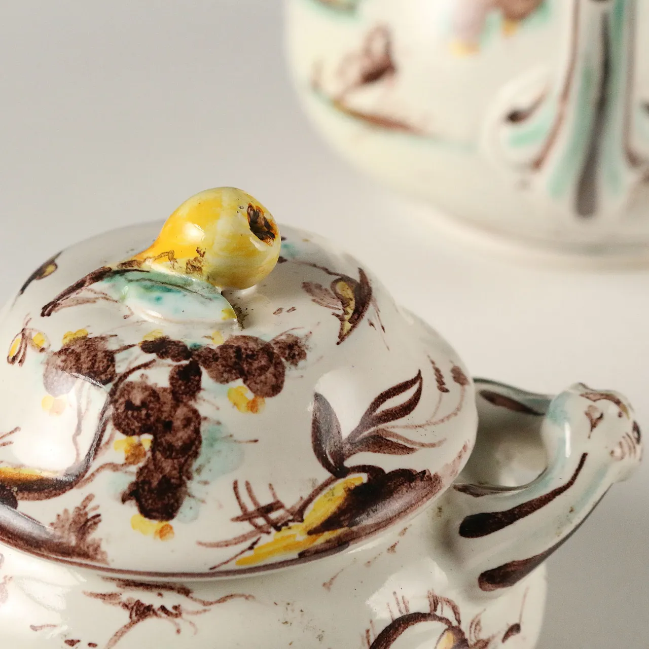 Servizio da tè o caffè in maiolica Angelo Levantino, '900 9