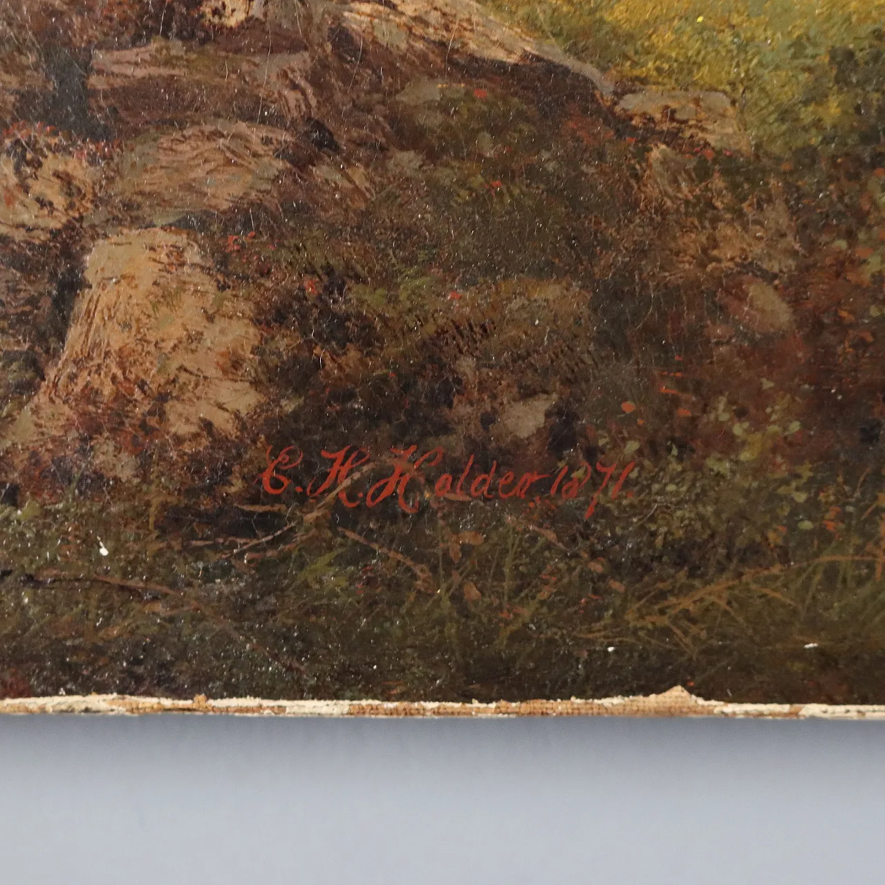 Painting by Edward Henry Holder, oil on canvas, 19th century 9