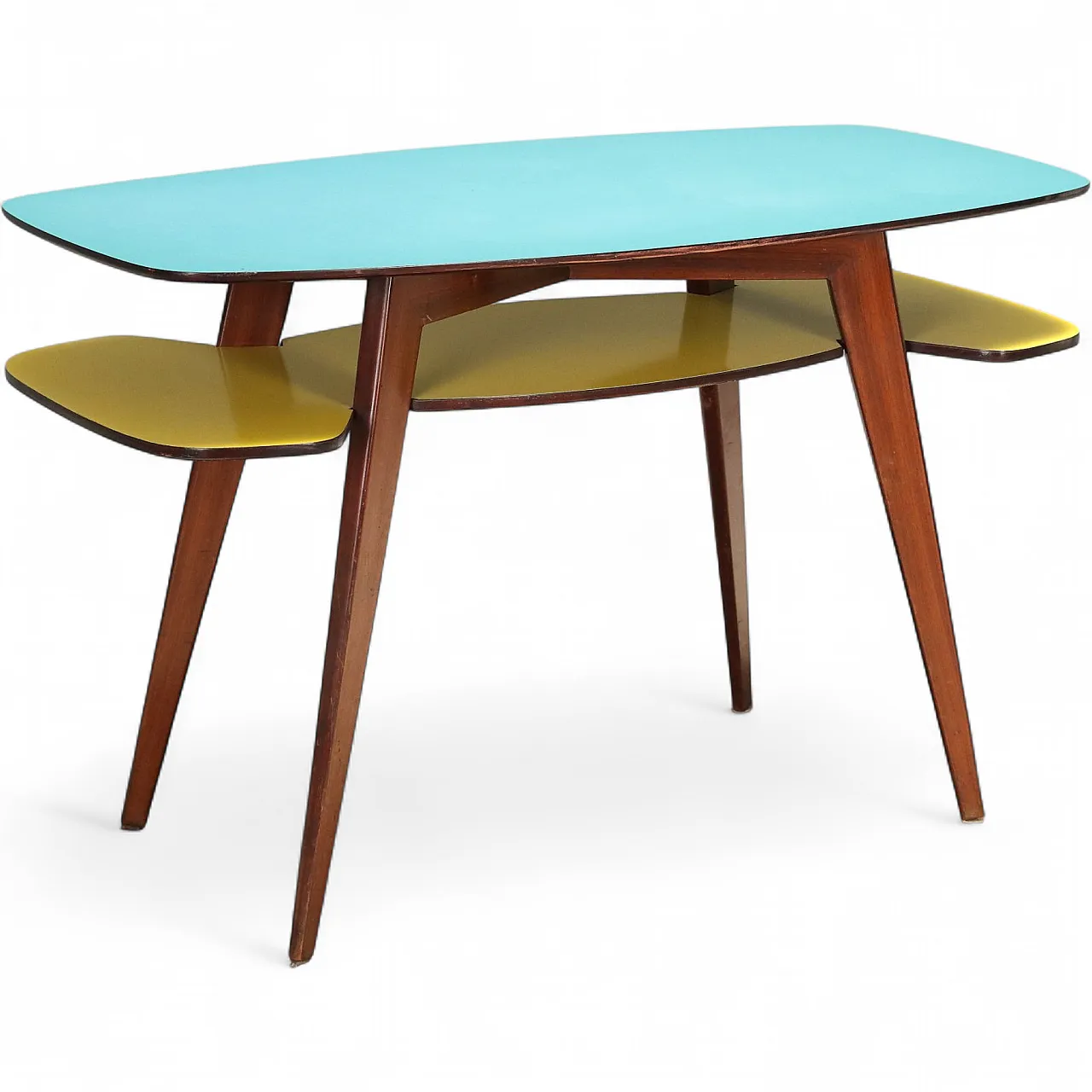 Desk with double formica top, 1950s 10