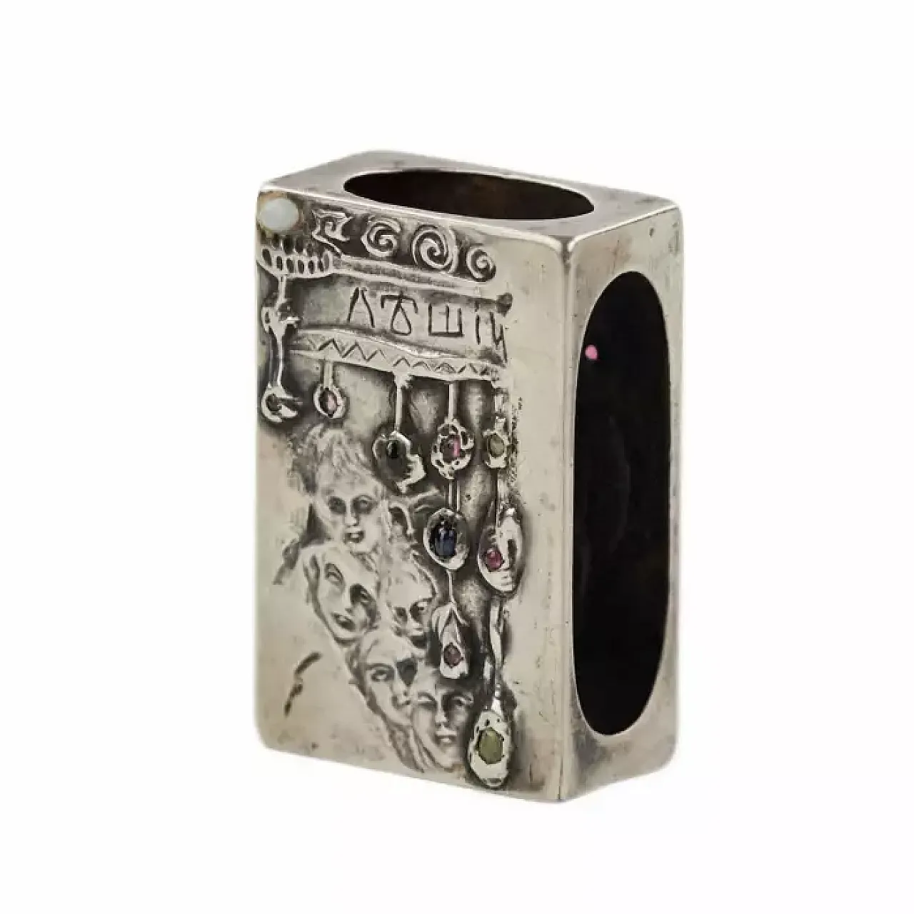Silver match safe, early 20th century 4