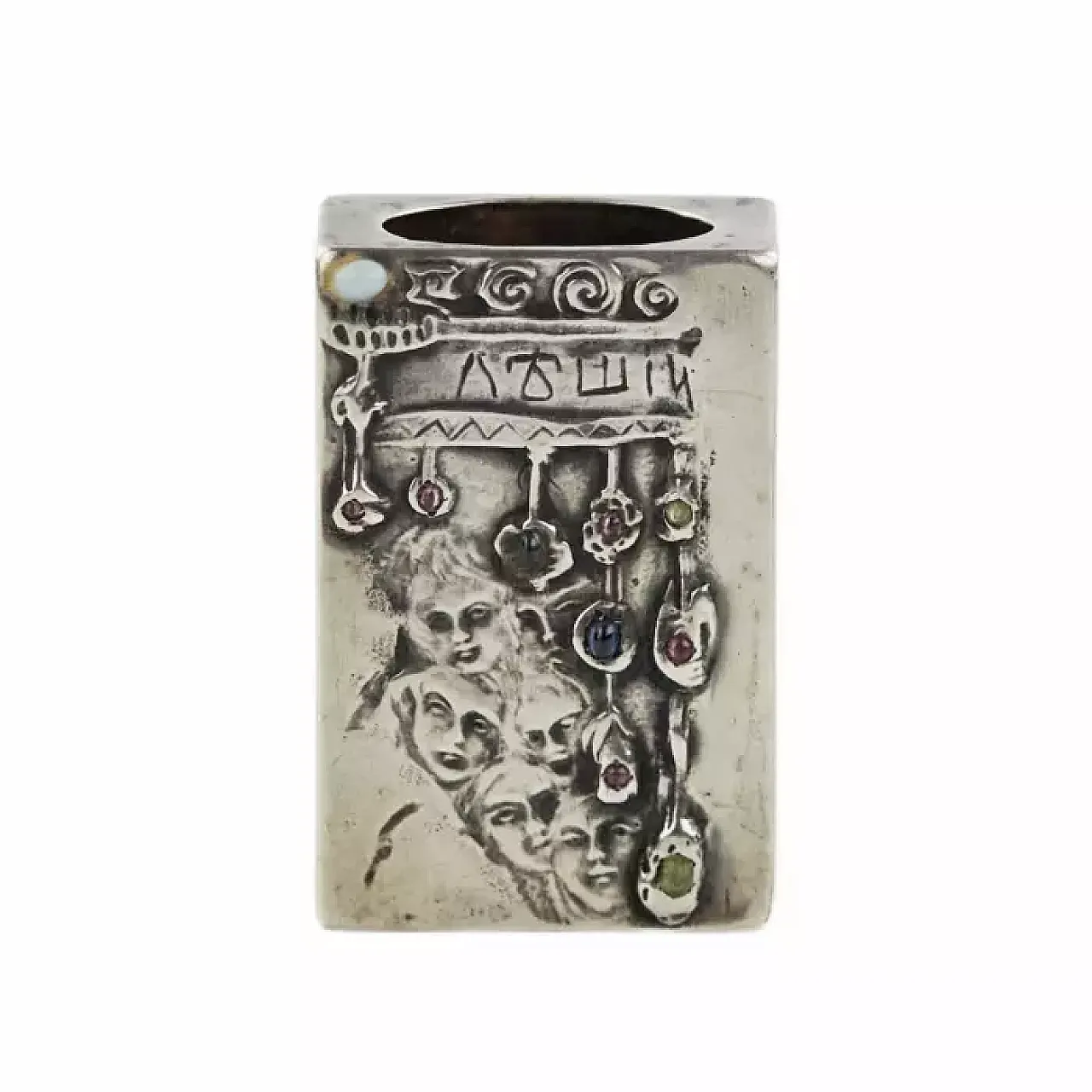 Silver match safe, early 20th century 5