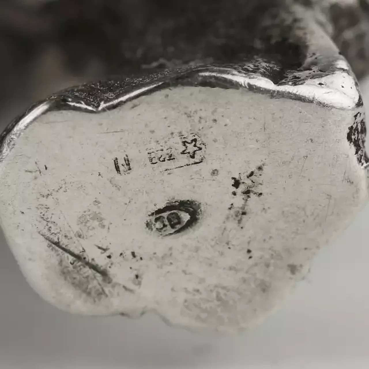 Silver desk sculpture of a rhinoceros, late 20th century 2