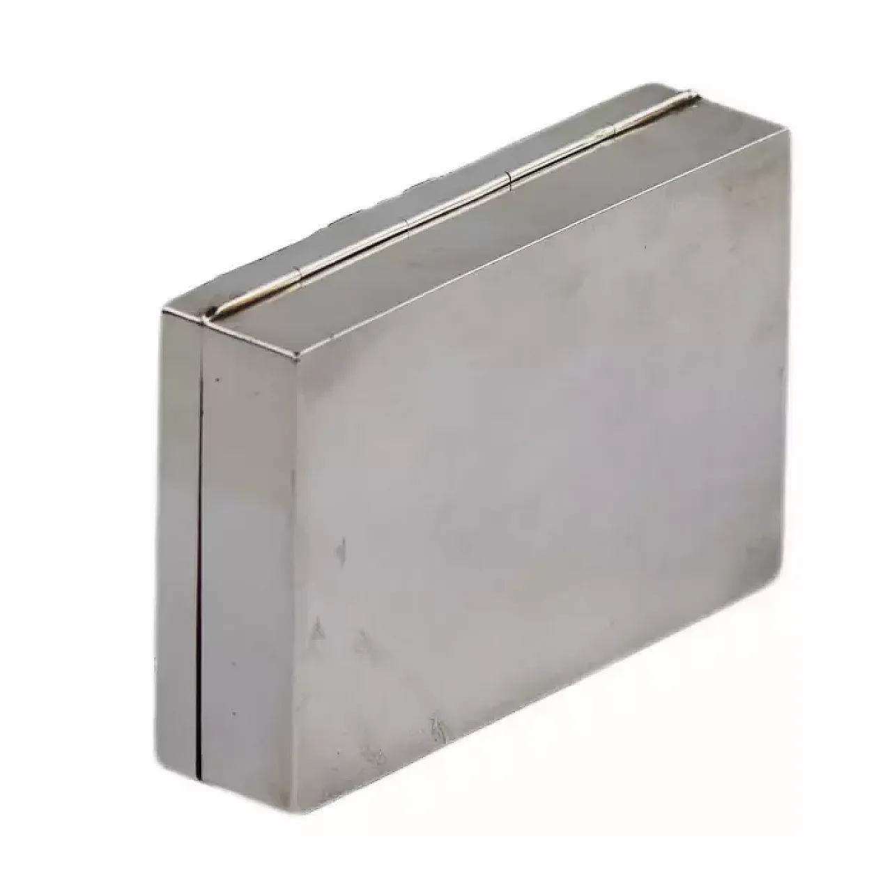 Silver cigarette case with hinged cover, 19th century 4