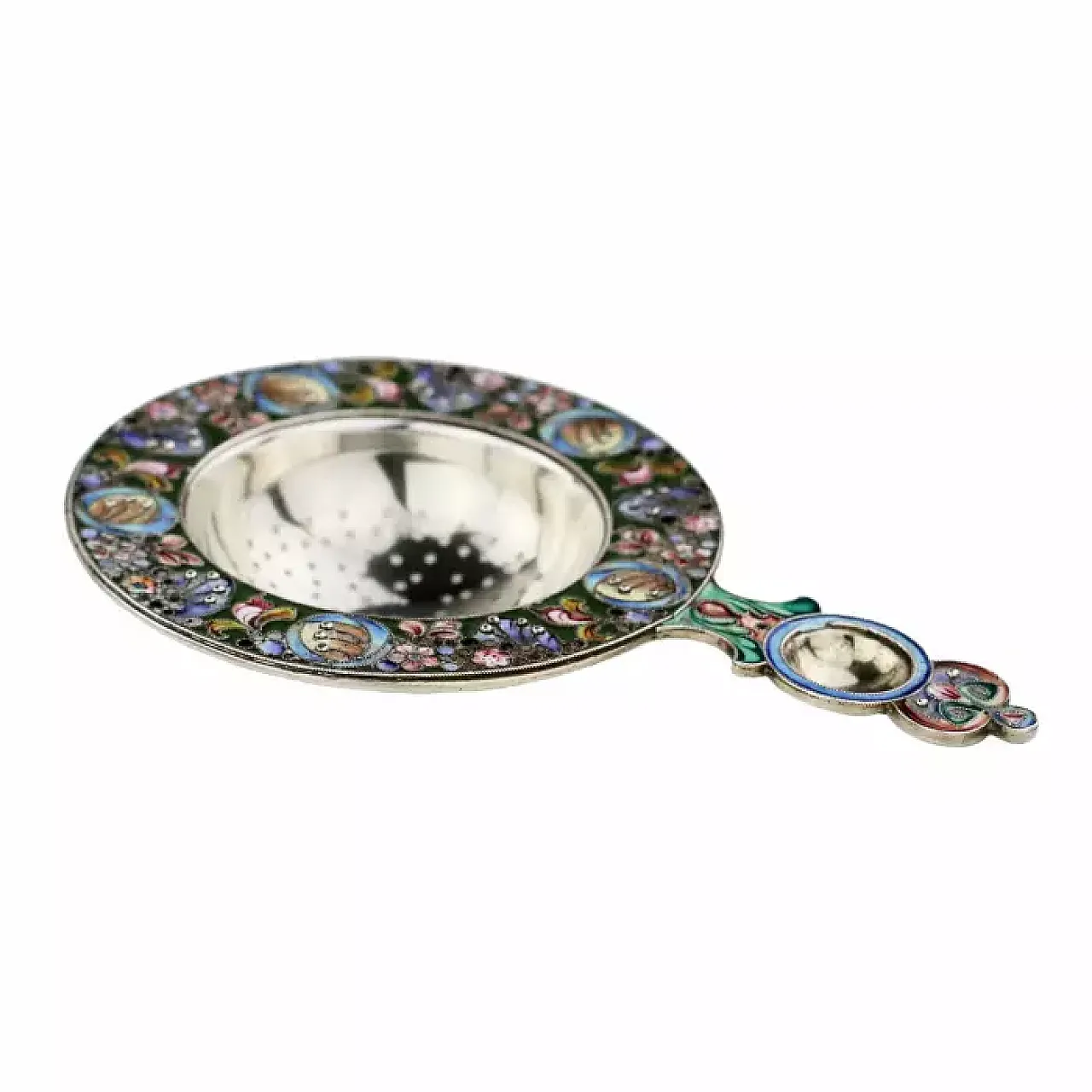 Colino da tè in argento, inizio '900 5
