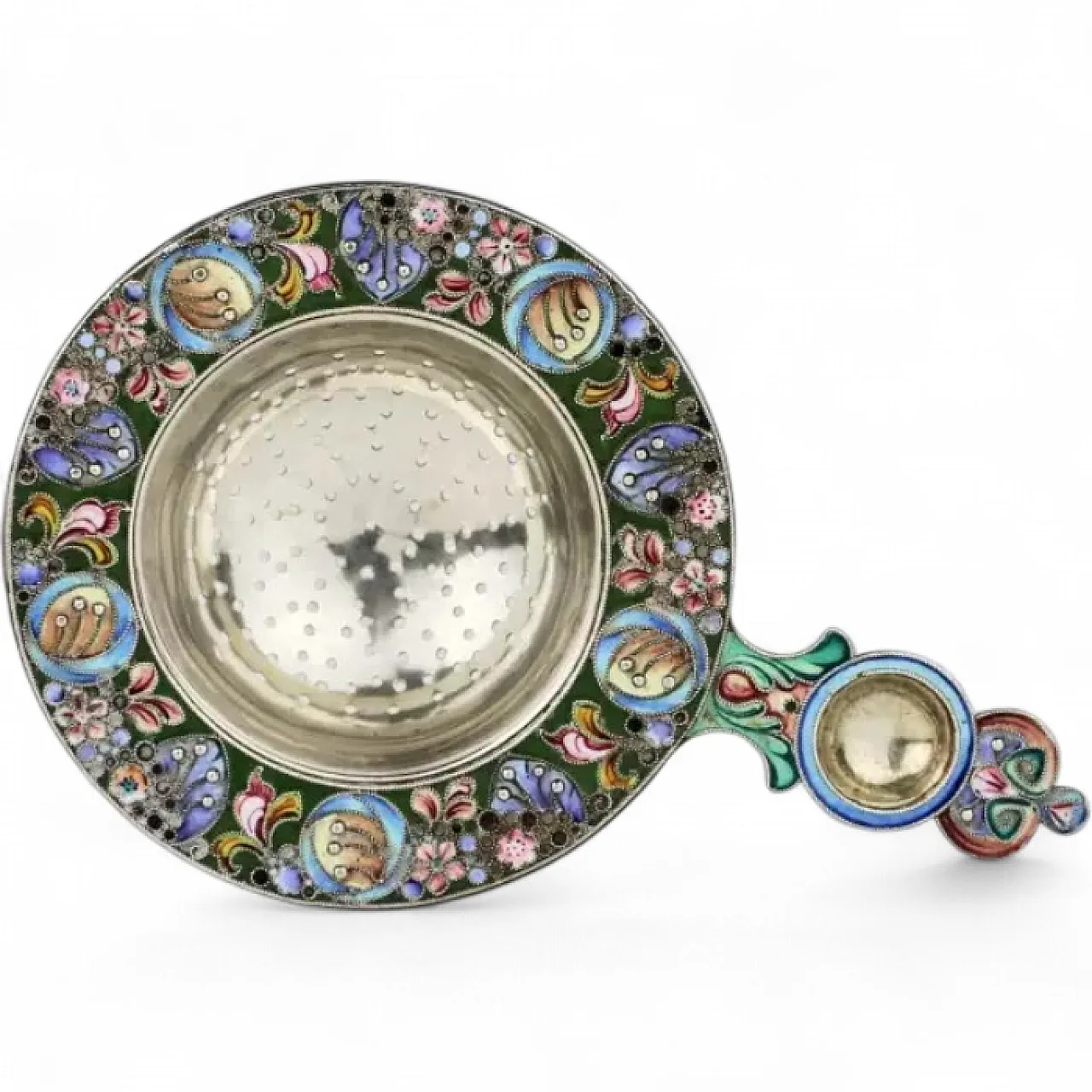 Colino da tè in argento, inizio '900 8