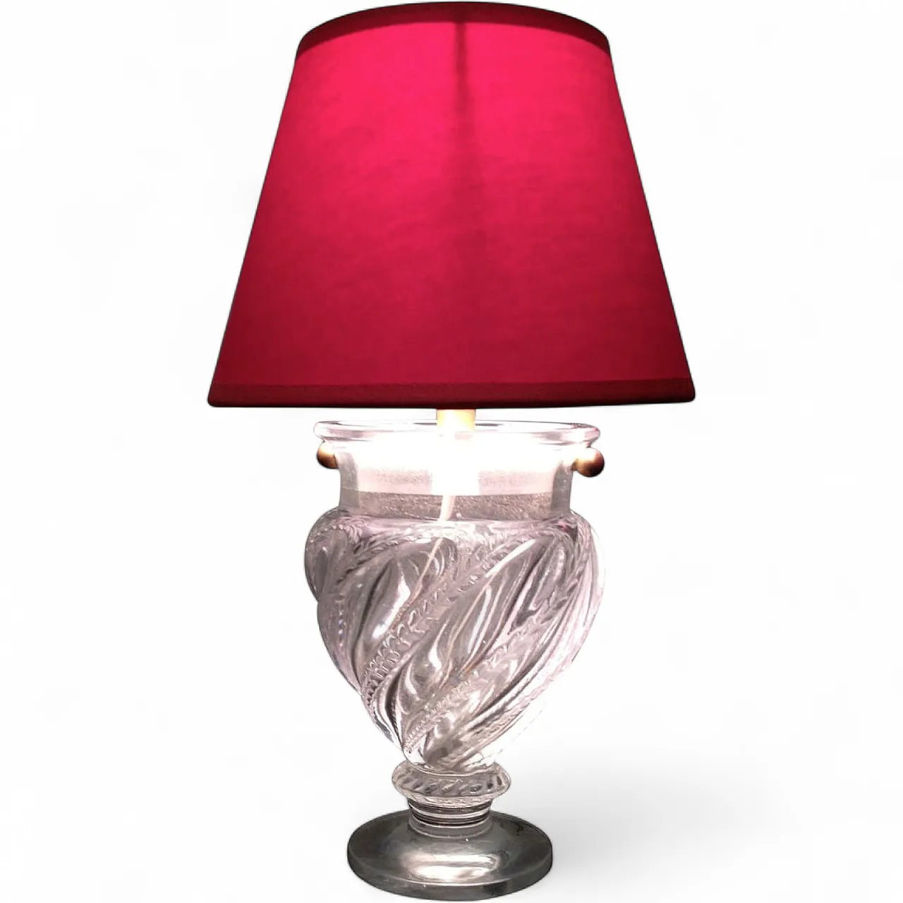 Small neoclassical style crystal lamp, France, 40s 10