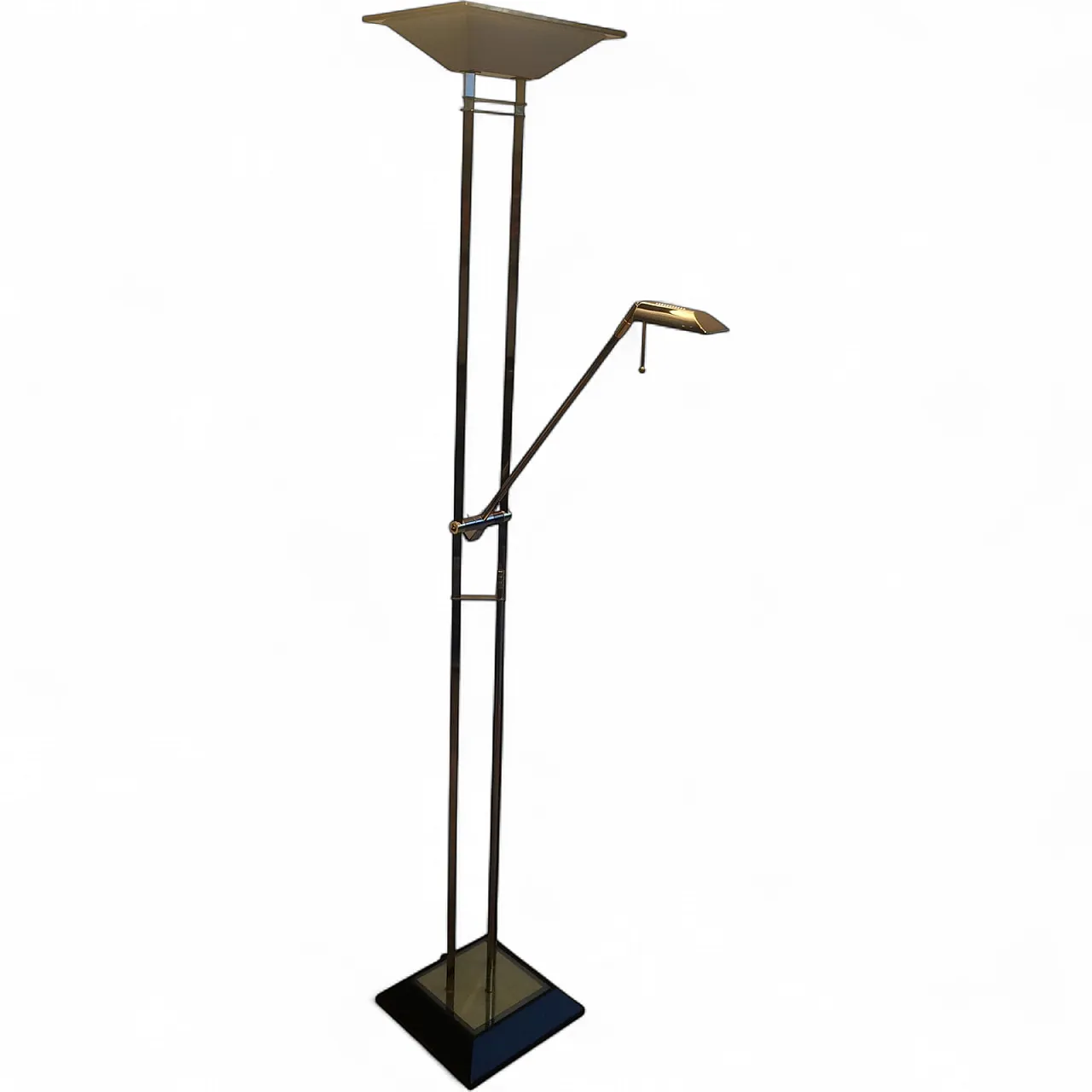 Lampada da terra in canna di fucile e ottone, di fabbricazione francese, circa 1970. 12