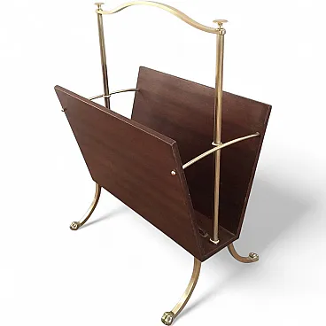 Magazine Rack with Claw Feet attributed to Maison Jansen, circa 1940