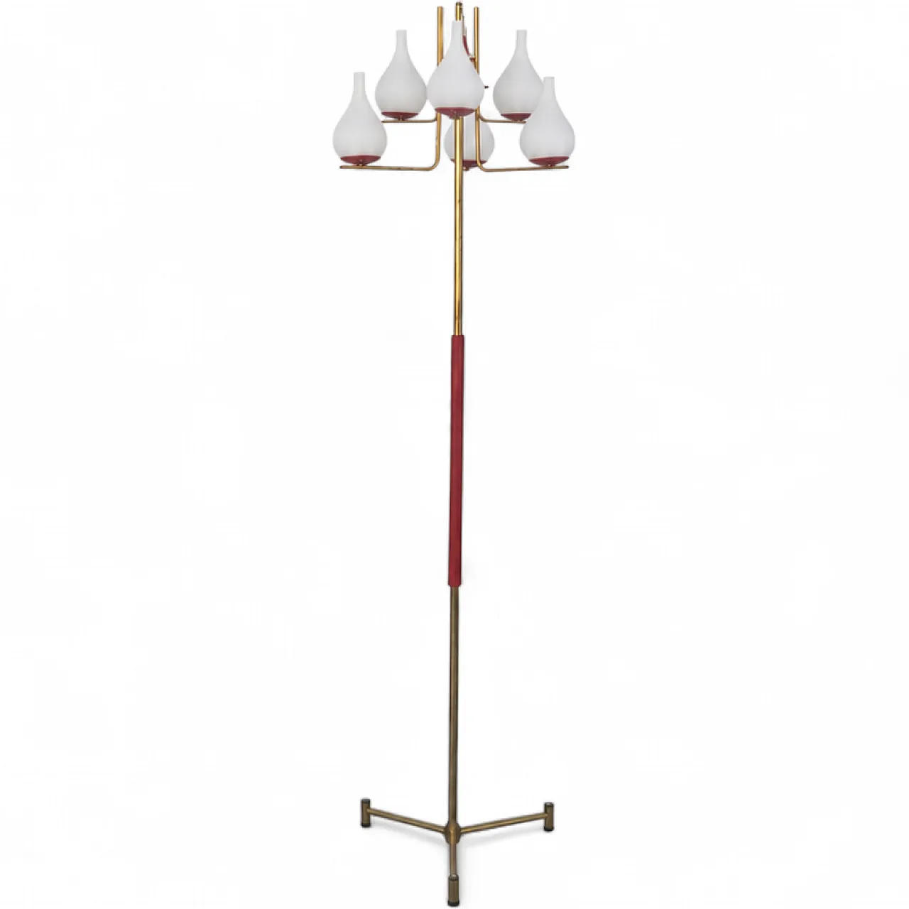 Arredoluce style brass floor lamp, 1950s 5
