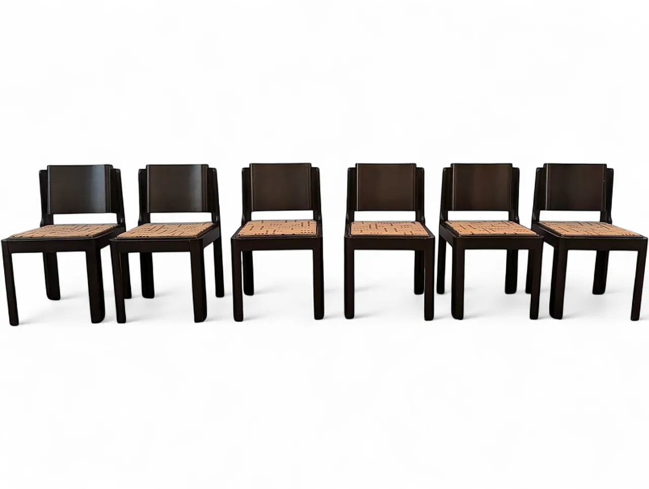 6 Dining chairs in ash, 1980s 9