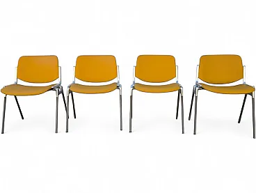 4 Stackable chairs from Castelli / Anonima Castelli, 1970s