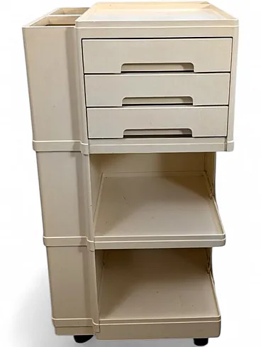 Cream-colored plastic trolley by Neolt Italia, 1970s