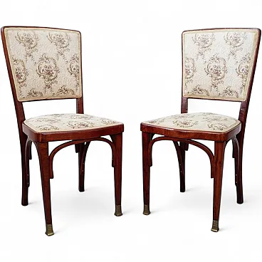 Pair of bentwood chairs by Gustav Siegel for J&j Kohn, 19th century
