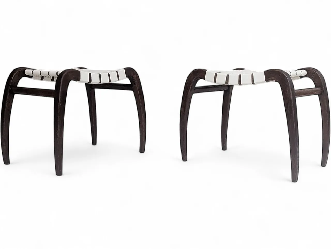 Pair of stools by Ladislav Bartoníček for Krásná Jizba, 1940s 14