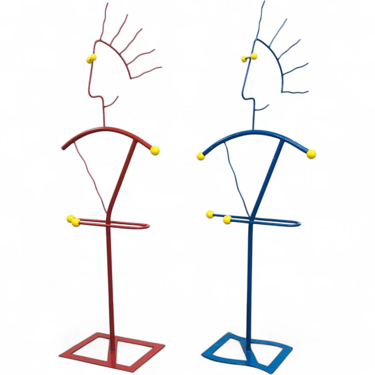 Pair of clothes racks, 1980s 17