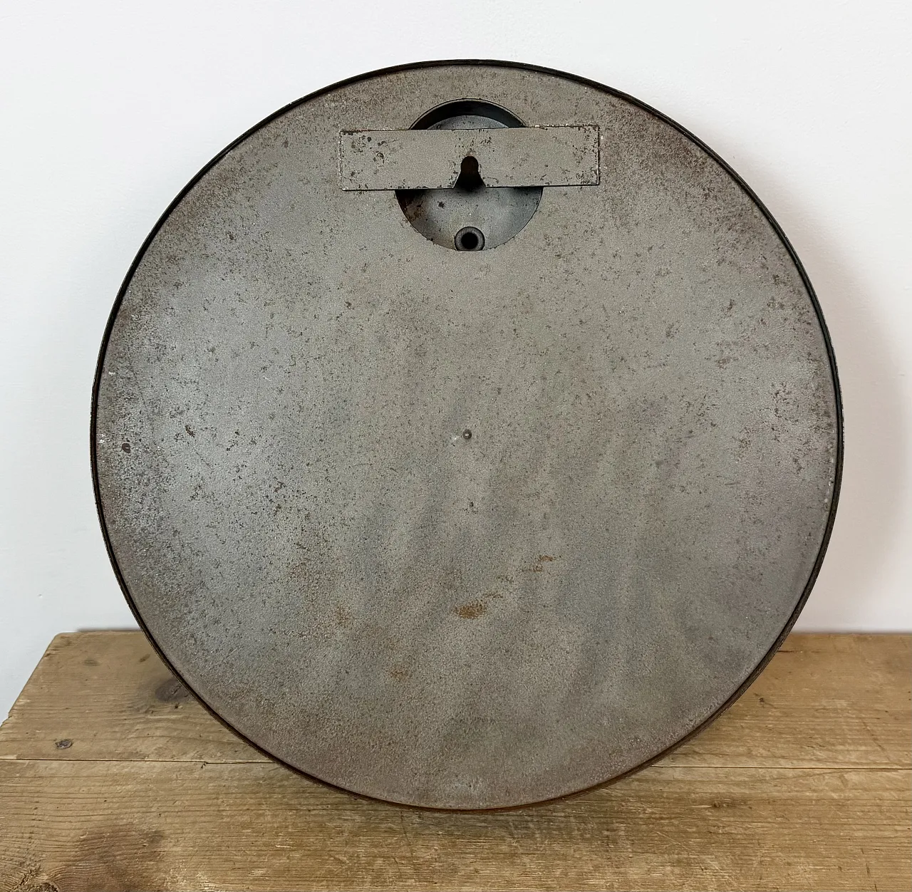 Black Industrial Factory Wall Clock from IBM, 1950s 15