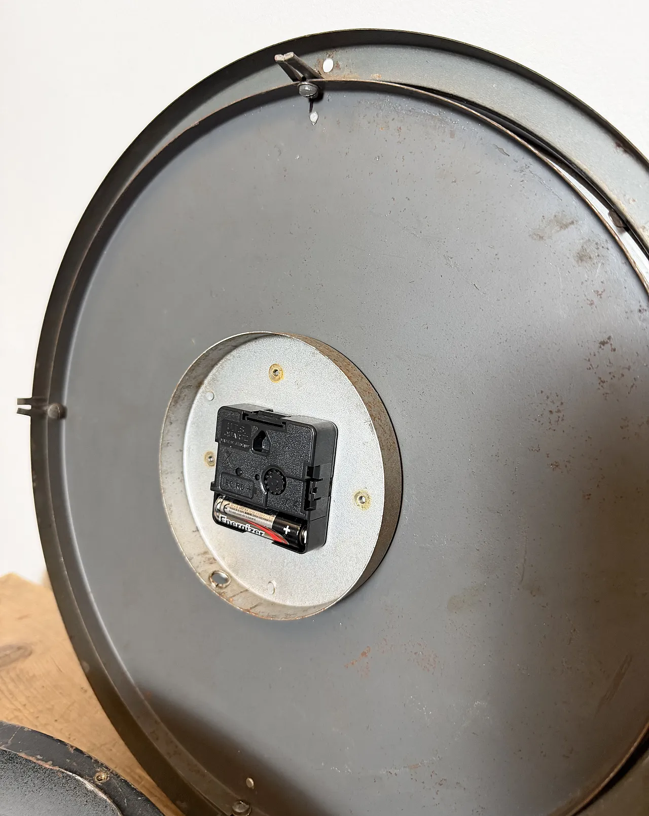 Black Industrial Factory Wall Clock from IBM, 1950s 17