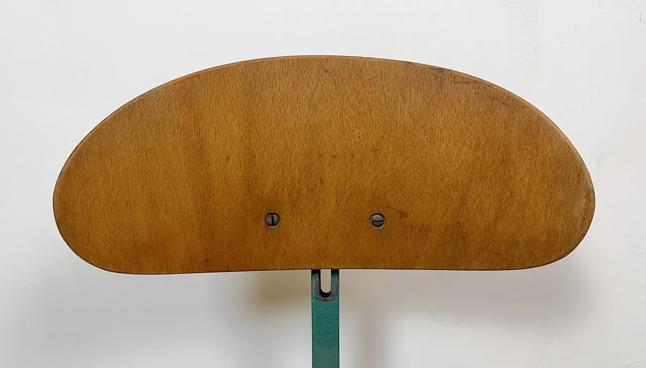 Dark Green Industrial Workshop Chair, 1950s 19