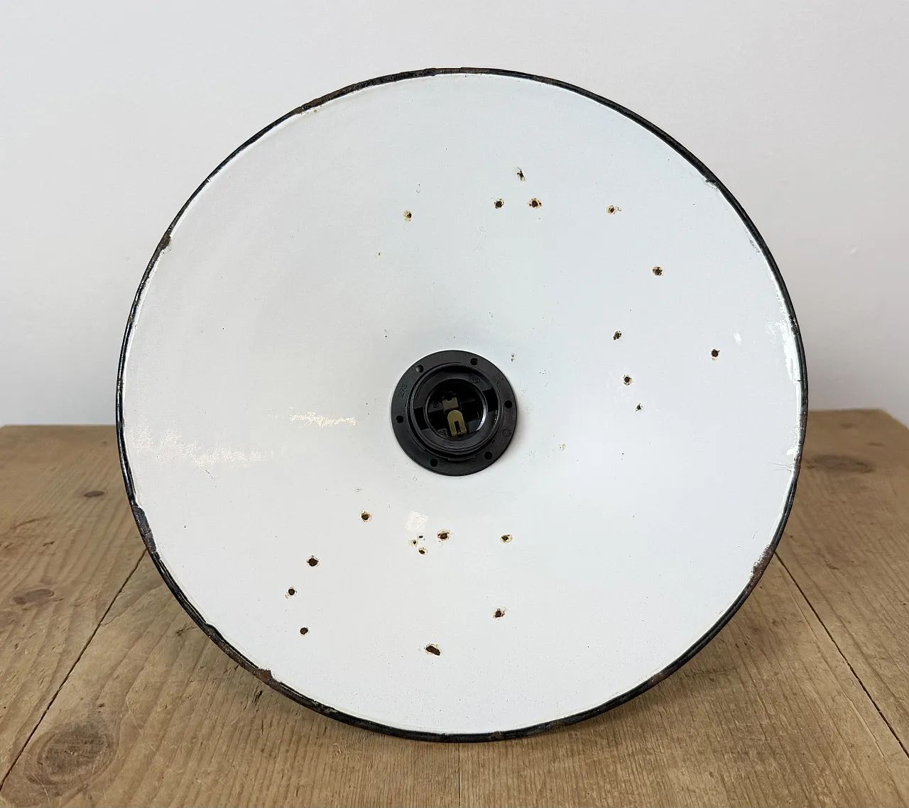 Industrial Petrol Enamel Military Pendant Lamp with Cast Aluminium Top 16