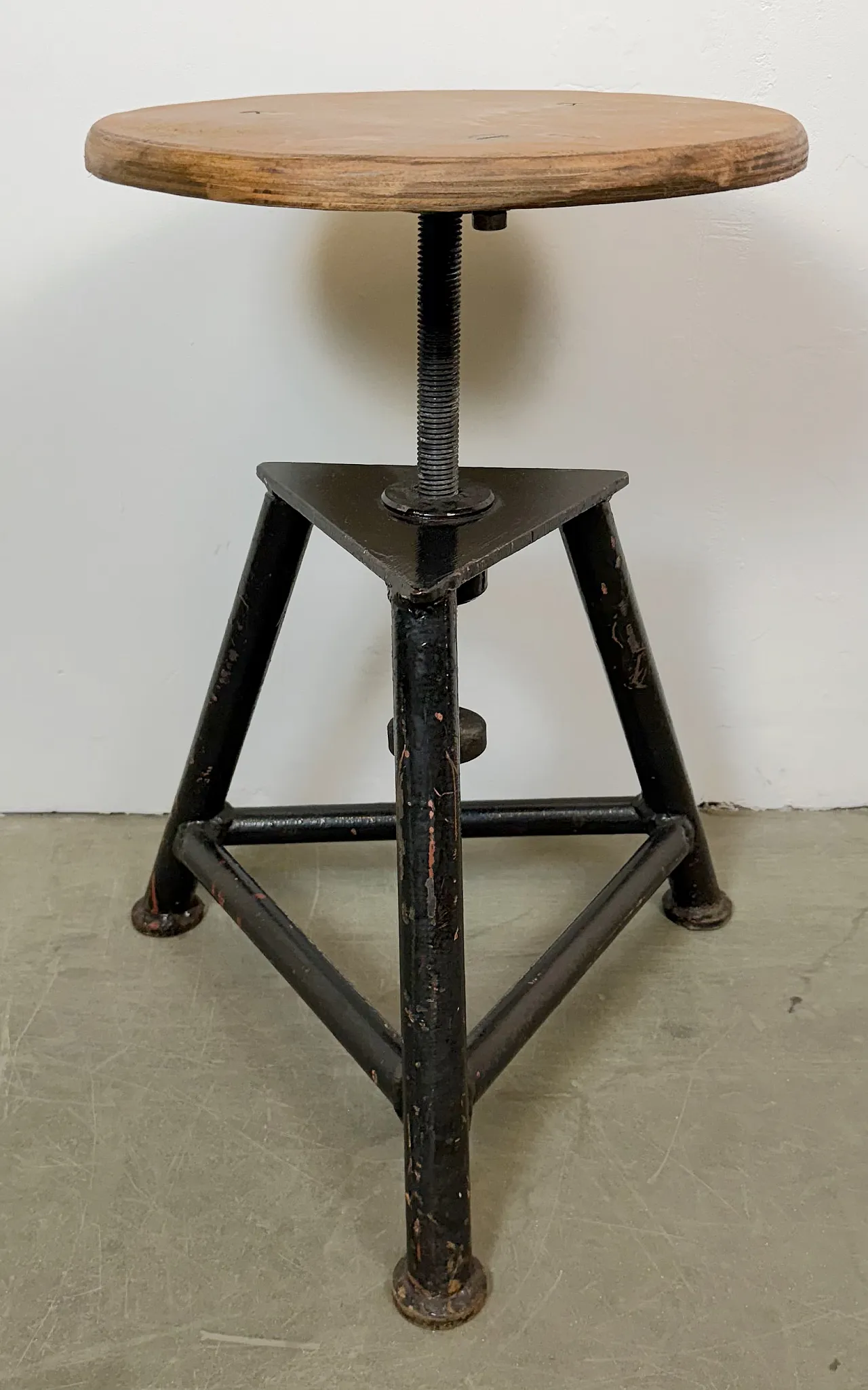 Black Industrial Workshop Swivel Stool, 1960s 2