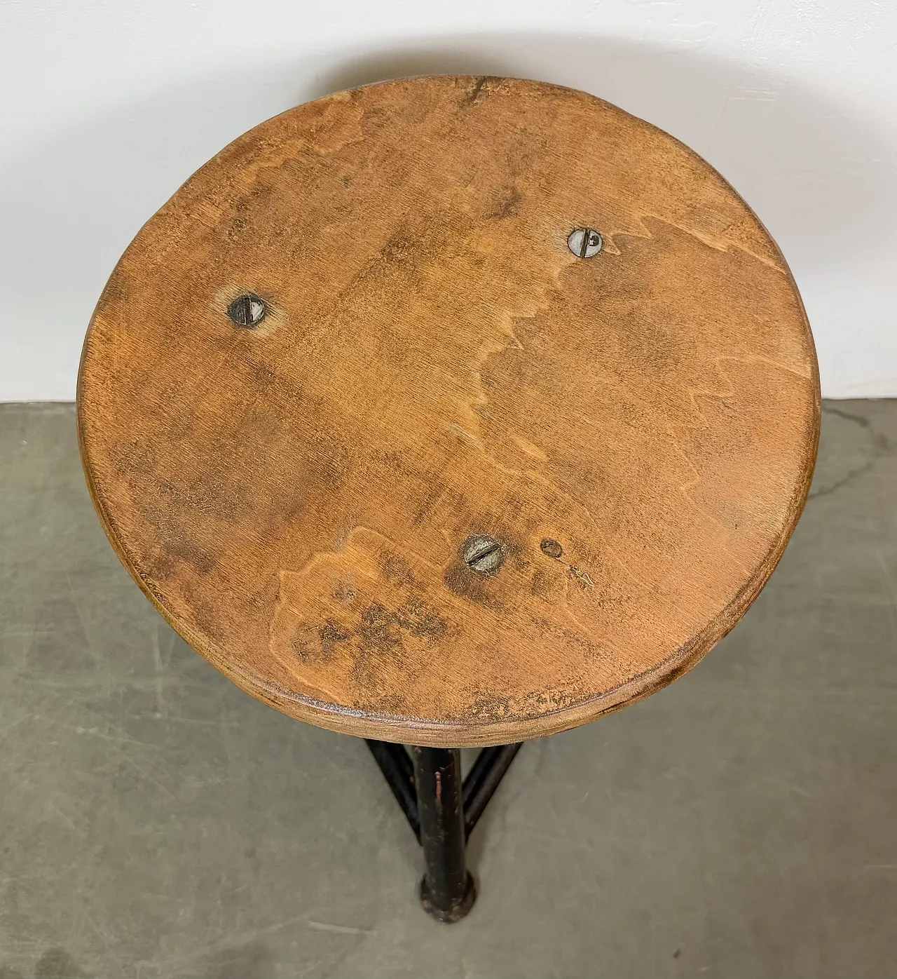 Black Industrial Workshop Swivel Stool, 1960s 8